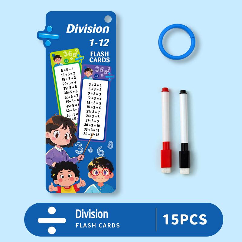 Flashcards Erasable Practice Cards Reusable Multiplication Table For Kids Learning Addition Subtraction Arithmetic Toy