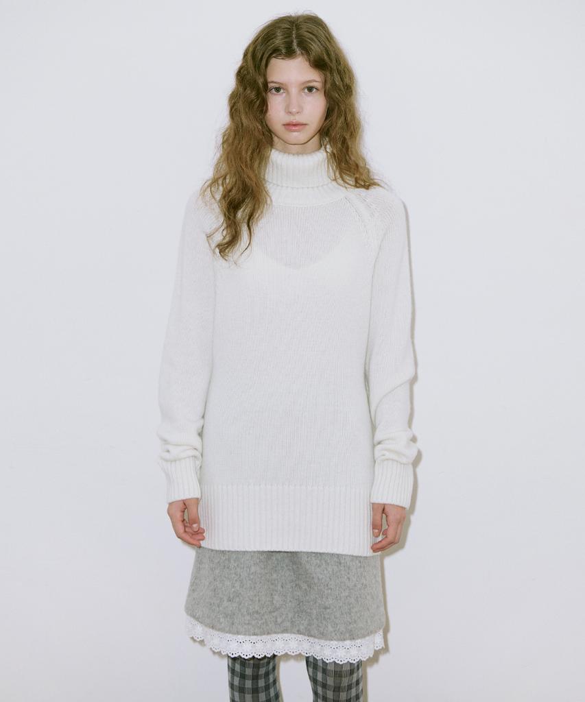 SINOON Middle Turtleneck Knit (Cream)