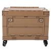  Storage Bin with Wheels PP Plastic Stackable Folding Transfer Basket for Home Garage SUV