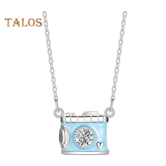 

Ожерелье с камерой, подвеска в виде синей камеры из искусственного кристалла, ювелирное украшение для фотографа, подарок журналистам, путешественникам, любителям селфи синий