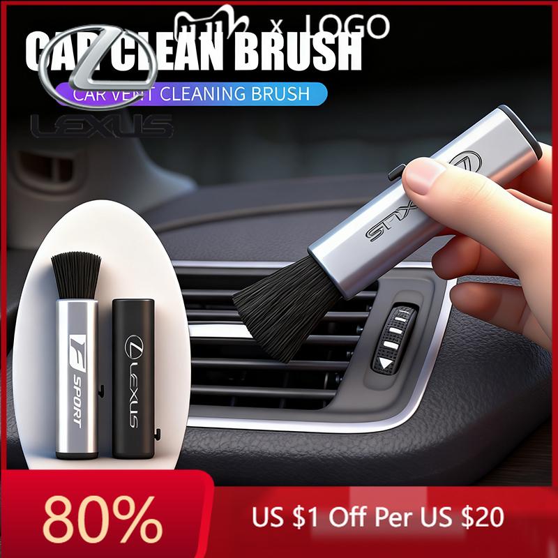 WDM2 2026 Hot Interior Stickers Car Cleaning Tool Air Conditioner Air Outlet Soft Brush For Lexus F SPORT ES RX NX LS UX LM LX GX LC