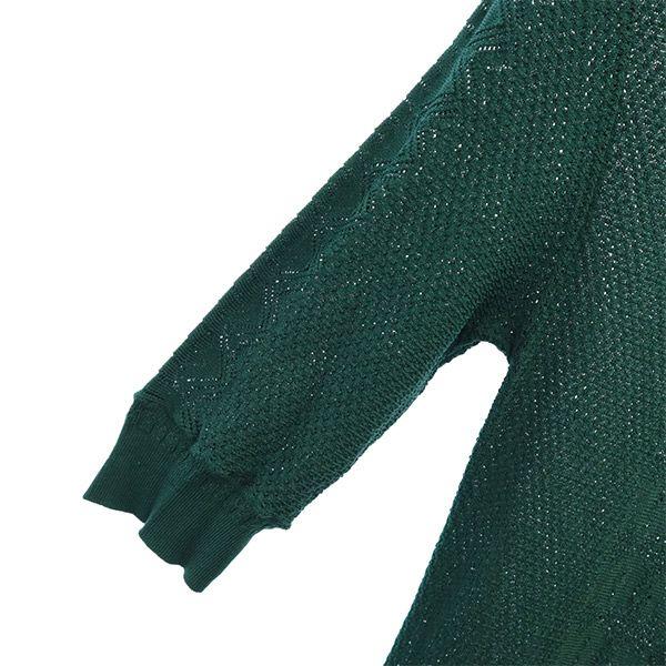 CELFORD unused 7 minutes sleeve knit Long dress 36 green Women Used