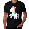 Unicorn Unicorn Face White And Multicolored Unicorn Illustration Horse Legendary Creature Tshirt