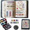 Loose-Leaf Stitch Book Set for DIY Needlework and Embroidery Projects