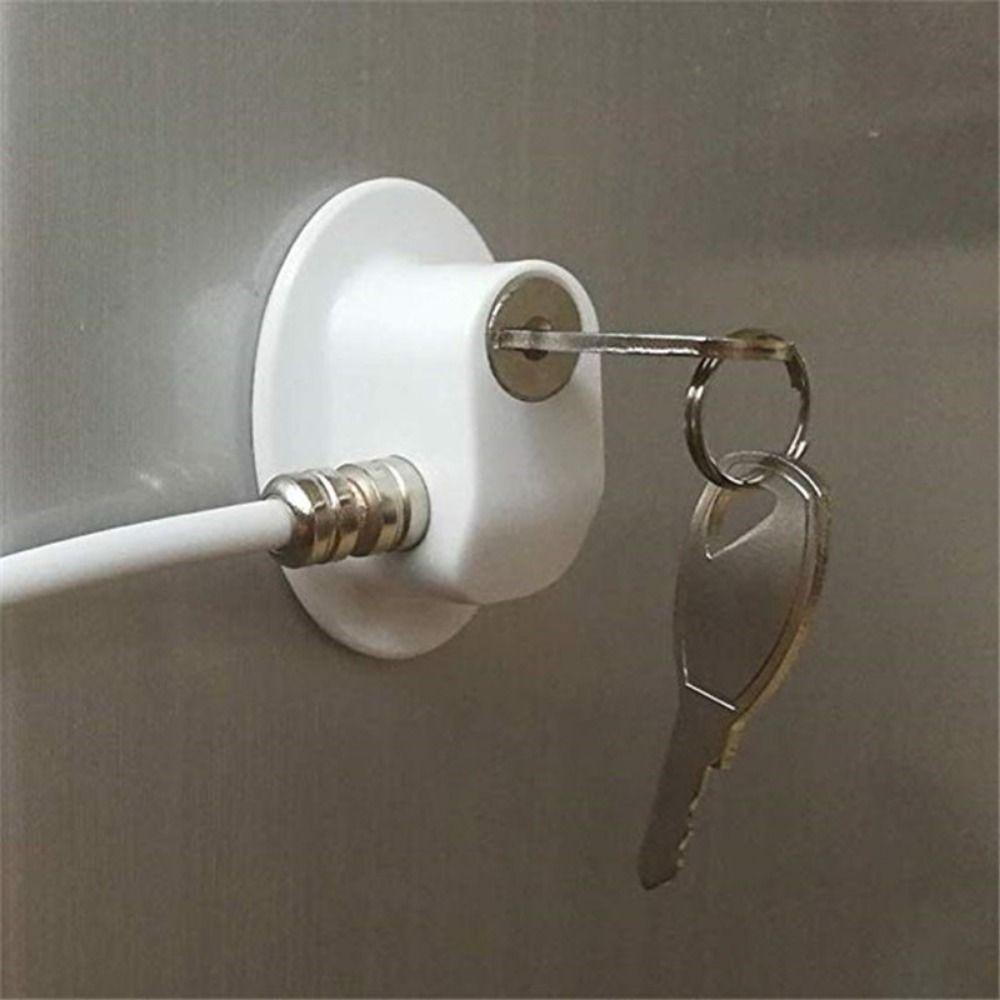 Edelstahl-Kabel Baby-Sicherheitsschloss Ohne Bohren Selbstklebend Kindersicher Schloss Schutz Starke Befestigung