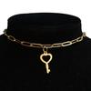 Gold Color Stainless Steel Choker Necklace Women Hip-hop Punk Short Box Link Neck Chains for Women Jewelry Collares De Moda 2019