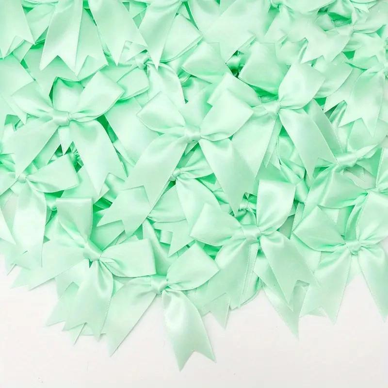 30Pcs Ribbon Bow Pink White Gift Tie Bow Applique Wedding Decoration Bow Patch DIY Decoration