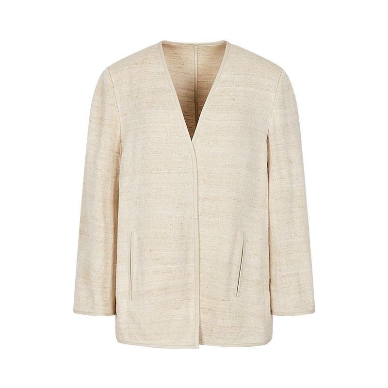 LESS Spring 2026 Collarless Loose Fit Blazer