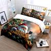 Santa Merry Christmas Design Bedding Duvet Cover Set Duvet Cover Pillowcases  (1*Duvet Cover 2*Pillowcases, without duvet insert)
