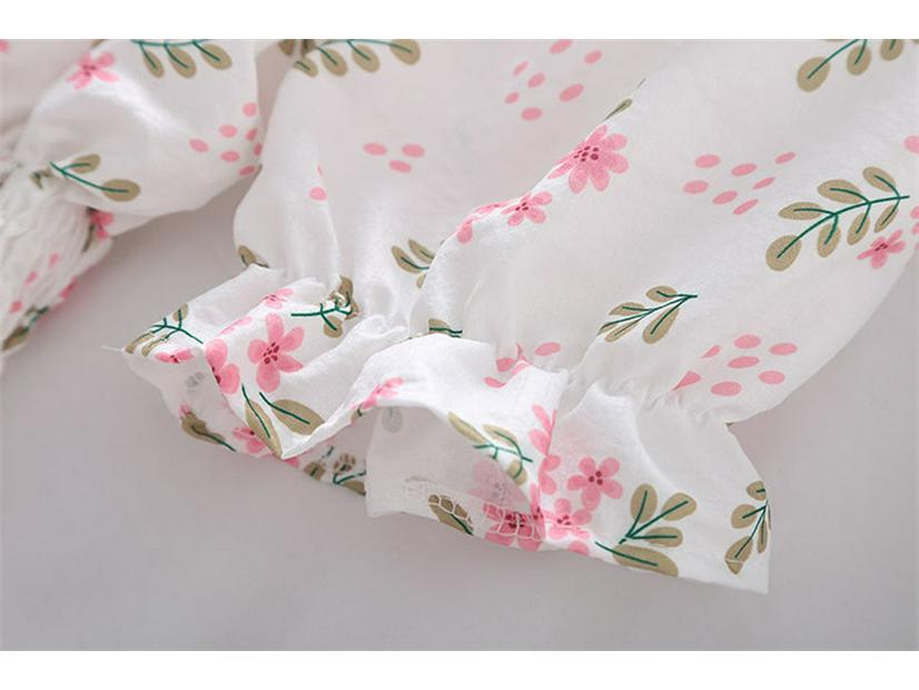 Women's Floral Ruffle Shirt - New Douyin Summer Style, Slim-Fit, Sweet, and Trendy