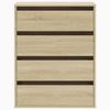 Dresser in Sonoma Oak Finish 60 x 41 x 76 cm Engineered Wood