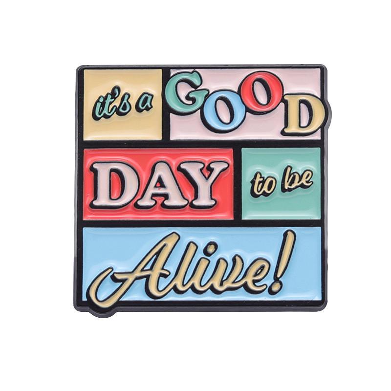 Colorful Cartoon Letter Brooch Vintage Telephone Design Creative Metal Badge For Unique Style