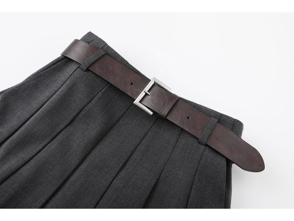 In-Stock Women's Pleated Skirt - Spring 2026 Versatile Academic Style, Short Skirt