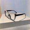 INS Rhinestone Glasses Luxury Large Frame Eyewear Comfortable To Wear Women Spectacles  Selfie