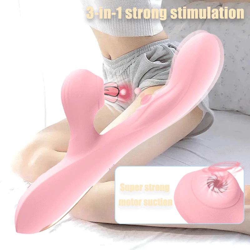 Vagina Sucking Vibrator G Spot Dildo Female Clit Clitoris Sucker Vacuum Stimulator Oral Suction Adult Sex Toys for Women Penis