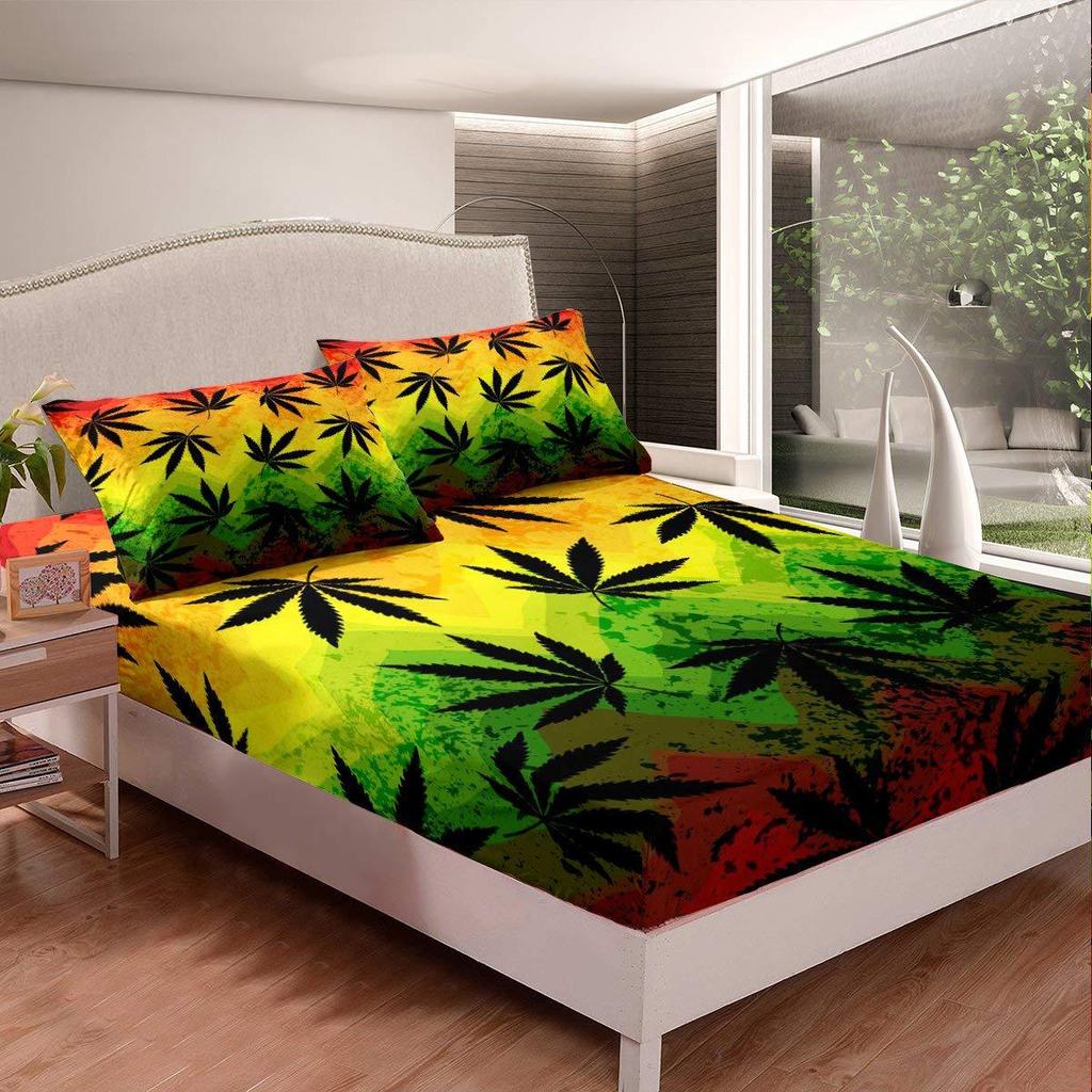 Forest Elk Pattern Sheet Three-Piece Digital Printed Sheet Bedding Set Adult Children