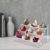 1pc,Multilayer acrylic transparent display rack, desk storage rack, suitable for cosmetics, perfume, dolls, nail polish shelf