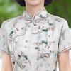 Haoyi Women's Elegant Printed New Chinese Style Qipao Dress