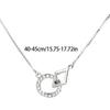 Silver Plated Minimalist Necklace Pendant Collarbone Chain For Women Elegant Layering Chain Jewelry Gift