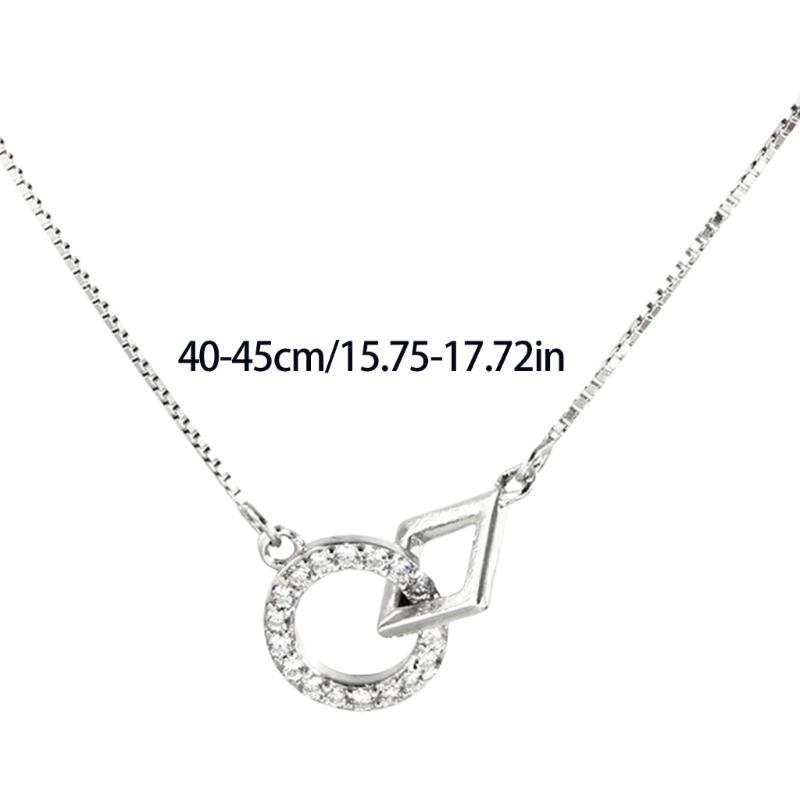 Silver Plated Minimalist Necklace Pendant Collarbone Chain For Women Elegant Layering Chain Jewelry Gift
