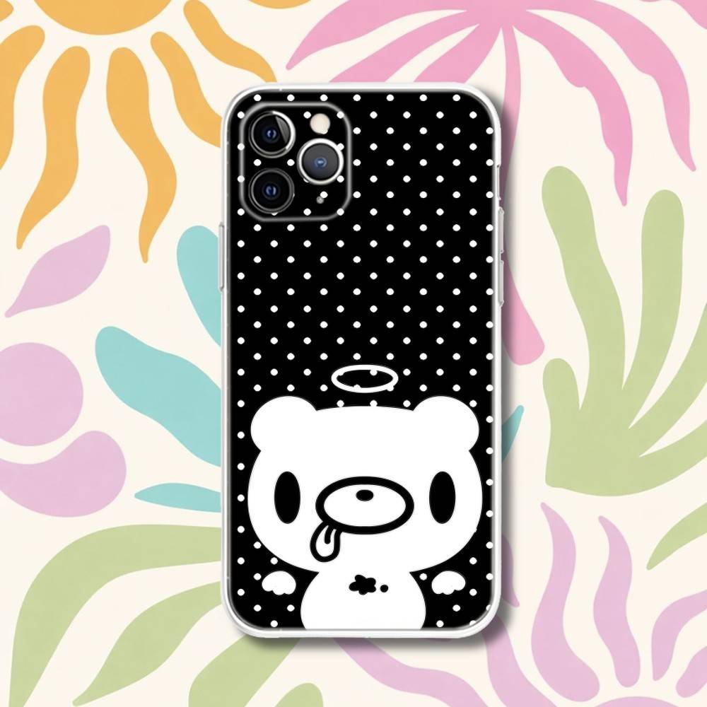 Cute G-Gloomy Bear Phone Case For iPhone 17,16e,16,15,14,13,12,11 Mini Pro Max X,XR,XSMAX 8,7 Air Plus Transparent Soft