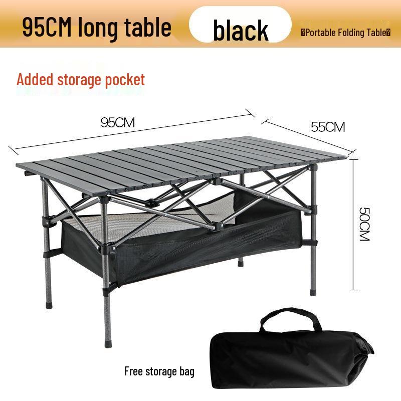 Height-Adjustable Portable Outdoor Picnic Table and Chair Set