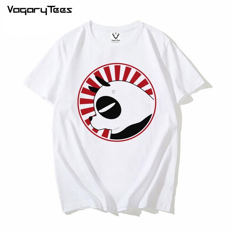 White Casual Tshirt Unisex Streetwear Kawaii Otaku Tee Saotome Genma Panda Ranma 1/2 Funny Anim
