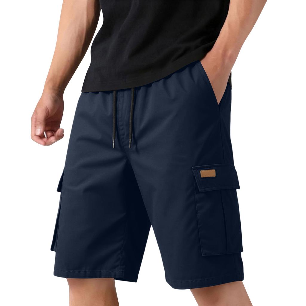Men's Casual Cargo Shorts, Straight Leg Multi-Pocket, Athletic Shorts for Summer