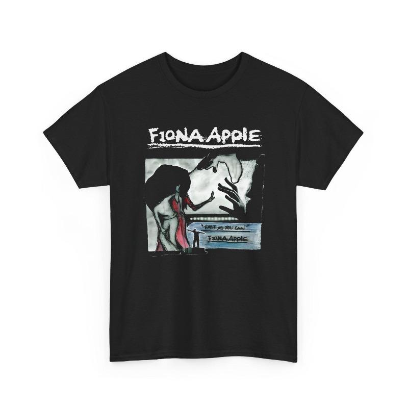 

Fiona Apple Fast As You Can T-Shirt 90s Album Art Tee Summer Men s and Women s Loose and Breathable T-shirt Top S