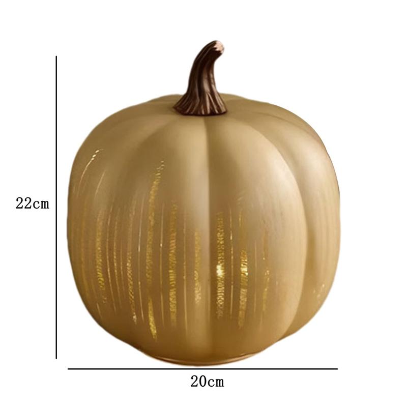 Starry Night Pumpkin with Light for Fall Halloween Thanksgiving Decorations Battery Operated Pumpkin Decoration Ornament