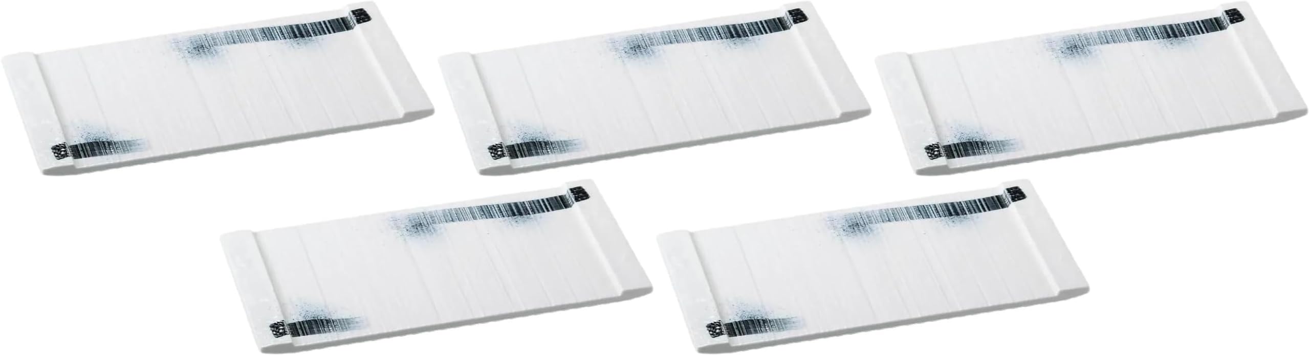 

Set of 5 Blue and White Ink Painted Rectangular Ceramic Plates x x Rectangular Plates by Setomonohonpo [30.8 15.4 2.5 cm] (Medium)