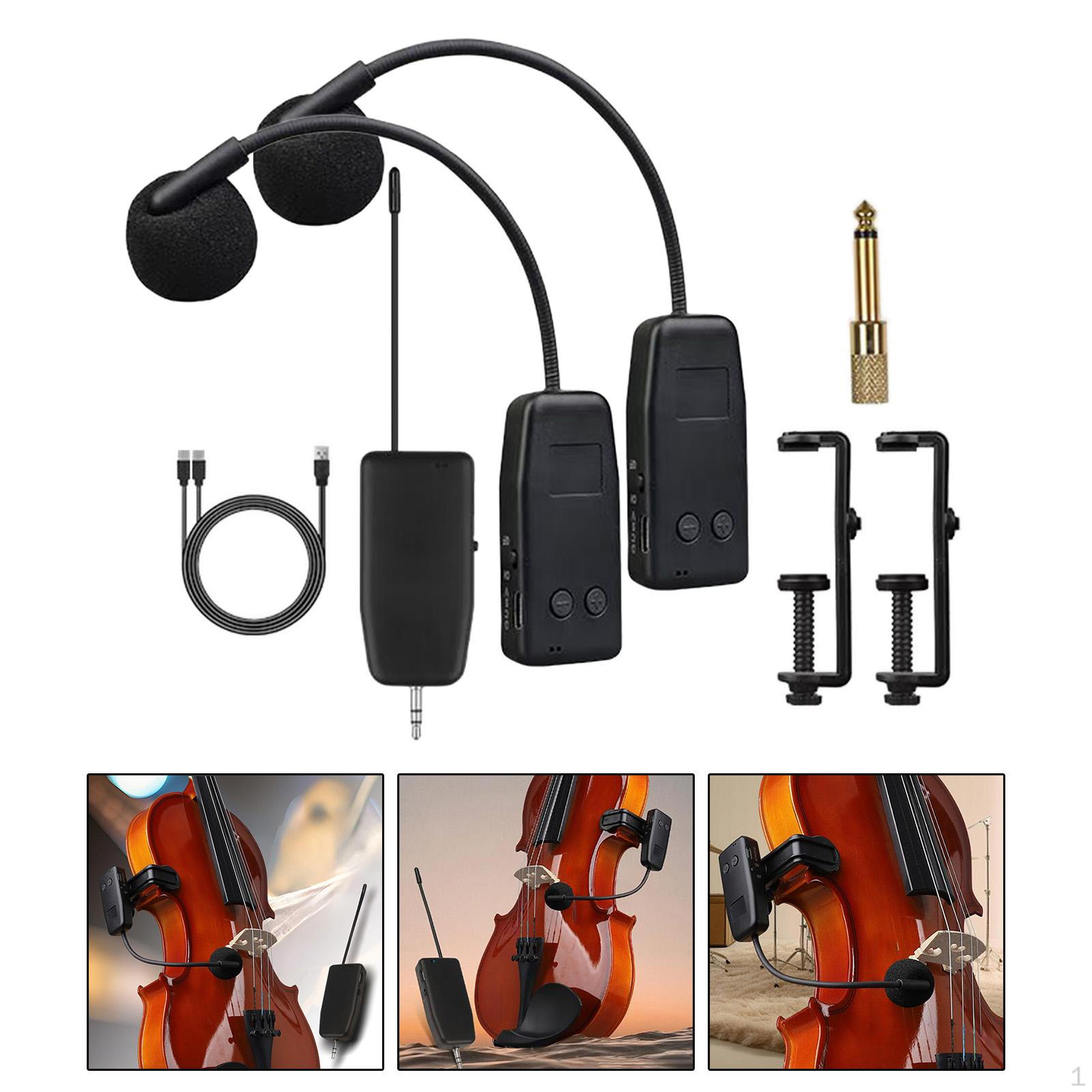 

Микрофон для виолончели профессиональный конденсаторный микрофон для живого выступления гитарная сцена 2 Mic