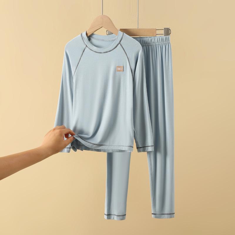 Pijama de Modal para Niños - Conjunto Ligero de Ropa para el Hogar para Niños Primavera/Otoño