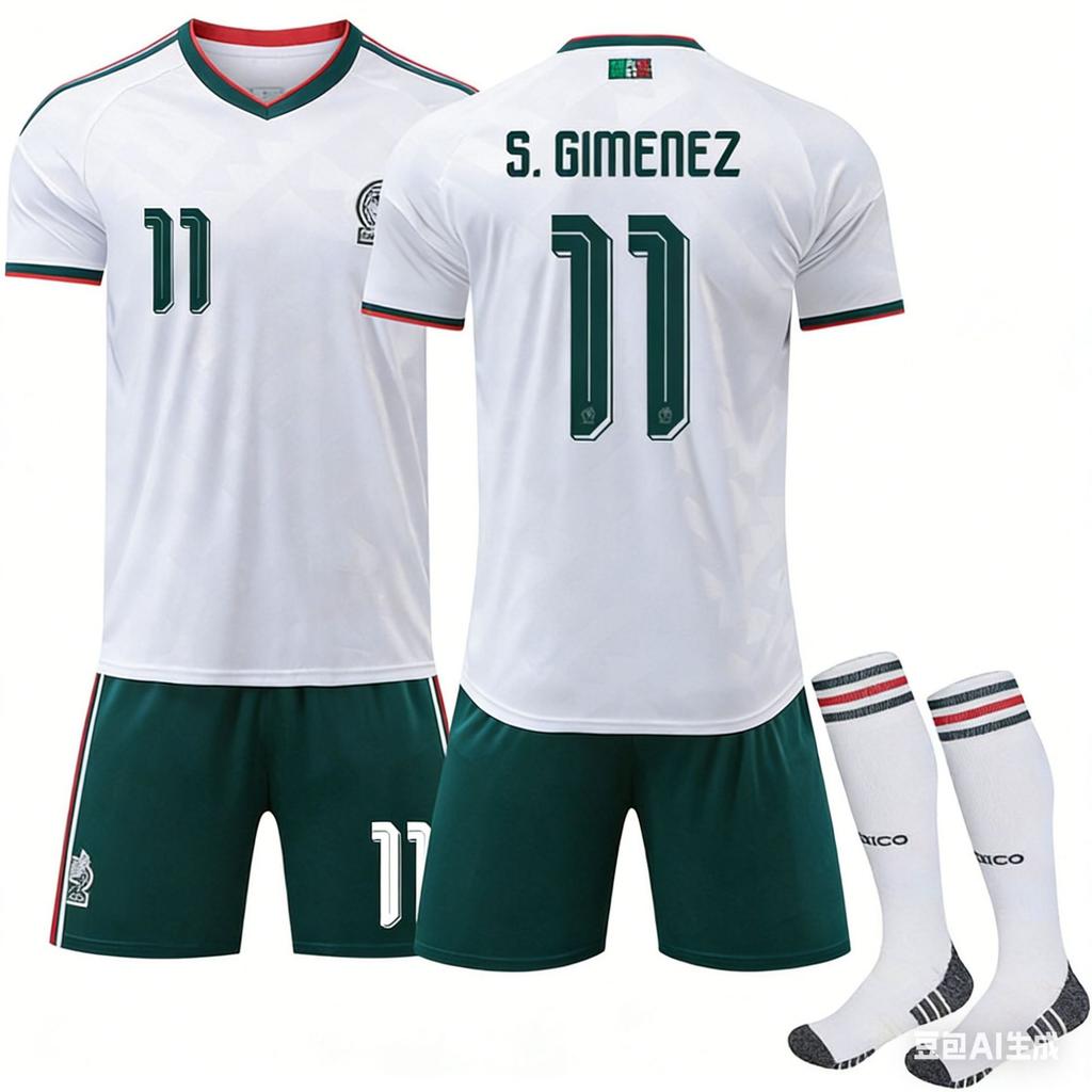 2026 World Cup Mexico Away Jersey No. 9 Raul National Team Jersey Short-sleeved Football Jersey Custom Cross-border