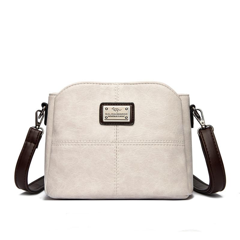 Fashionable Bucket Small Bag, Simple and Elegant Single-shoulder Crossbody Bag for Middle-aged People
