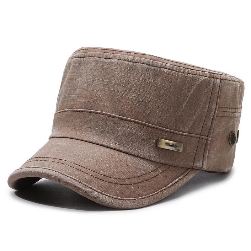 Breathable Adjustable Cotton Flat Top Duckbill Hat