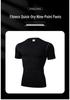 Herren Hoch elastisches Kompressions-Sport-T-Shirt - Feuchtigkeitsableitend & Atmungsaktiv für Basketball & Fitness