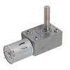 DC Gear Motor Micro High Torsion Speed Reduction Turbine Electric Self Locking Reversible Worm Gearbox 12V M8x33mm