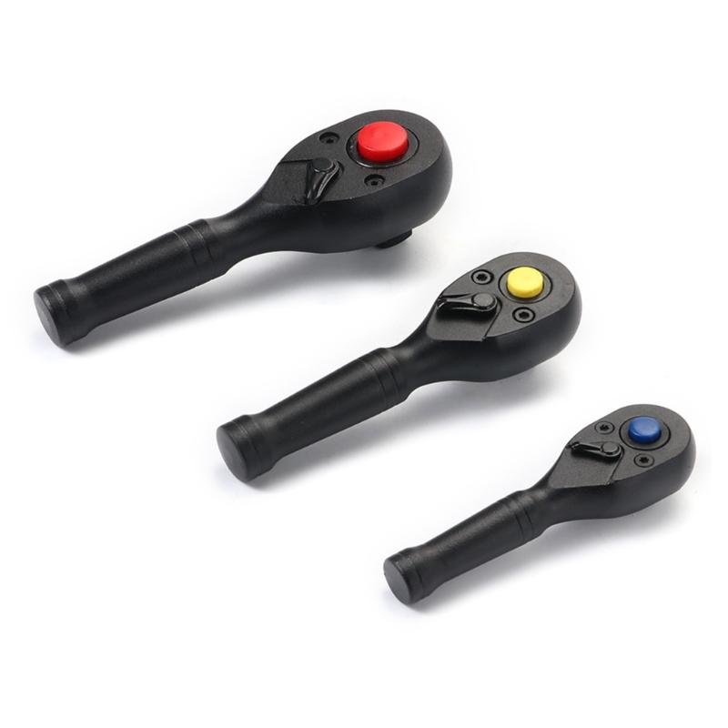 

3Pcs 72 Tooth Small Ratchet Wrench Set for Tight Space Includes 1/4 3/8 1/2 Drive Quick Release Reversible Design 1