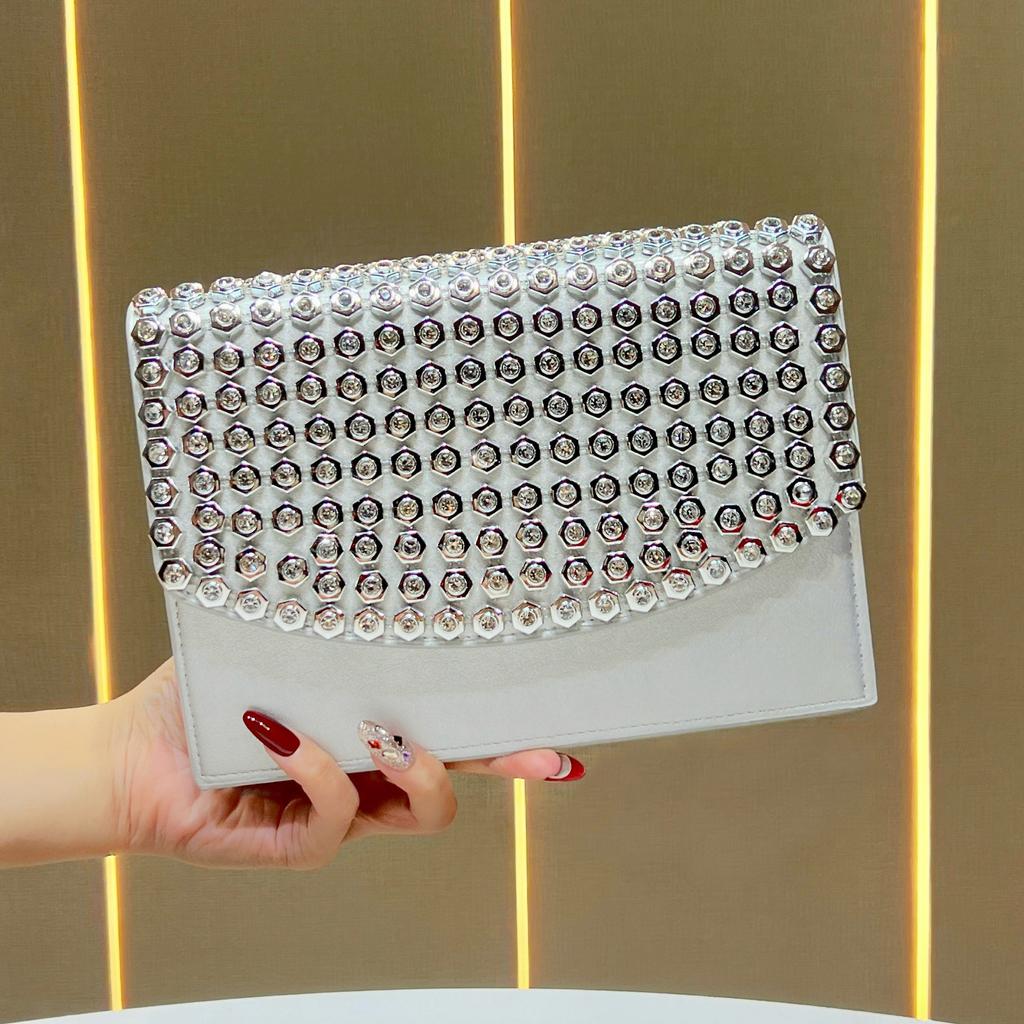 Underarm Bag - Elegant Style Evening Bag - Chain Bag - Elegant Water Droplet Handbag - Crossbody Bag with Slanting Strap