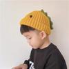 Baby hat autumn and winter fleece thickened knitted hat bear cute super cute baby wool hat men's and women's hat Korea