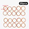 10/20pcs M10 Motorcycle Hose Washers Accessories Tools Motorcycle Braided Clutch Brake Hose Banjo Seal Copper Crush Washer