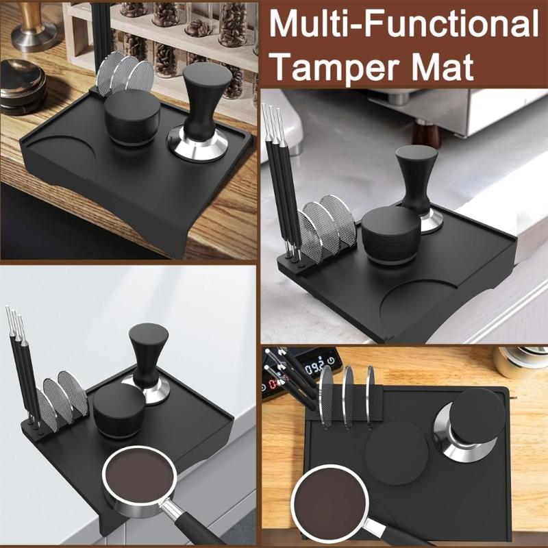 Tamper Mat Coffee Silicone Mat Silicone Espresso Tampering Mat Coffee Tamper Mat Silicone Tamper Mat for Restaurant