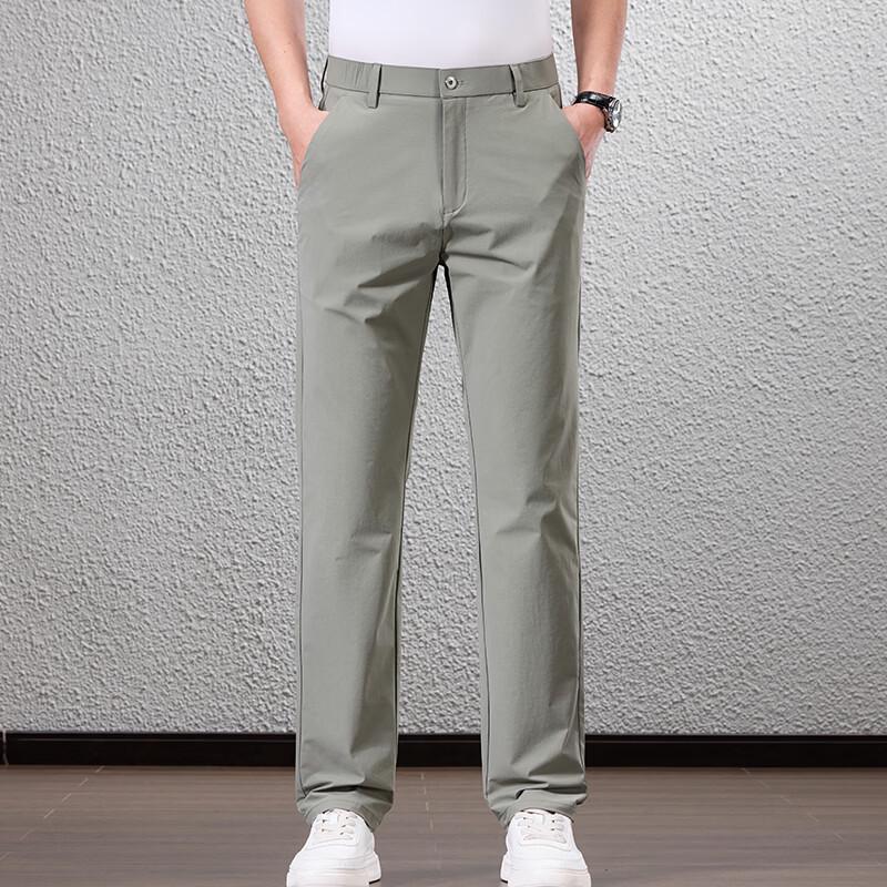 Men's Light Business Casual Straight-Fit Pants