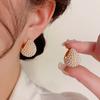 Light Luxury Pearl Stud Earrings Celebrity Temperament Flower Earrings Elegant High-end Earrings