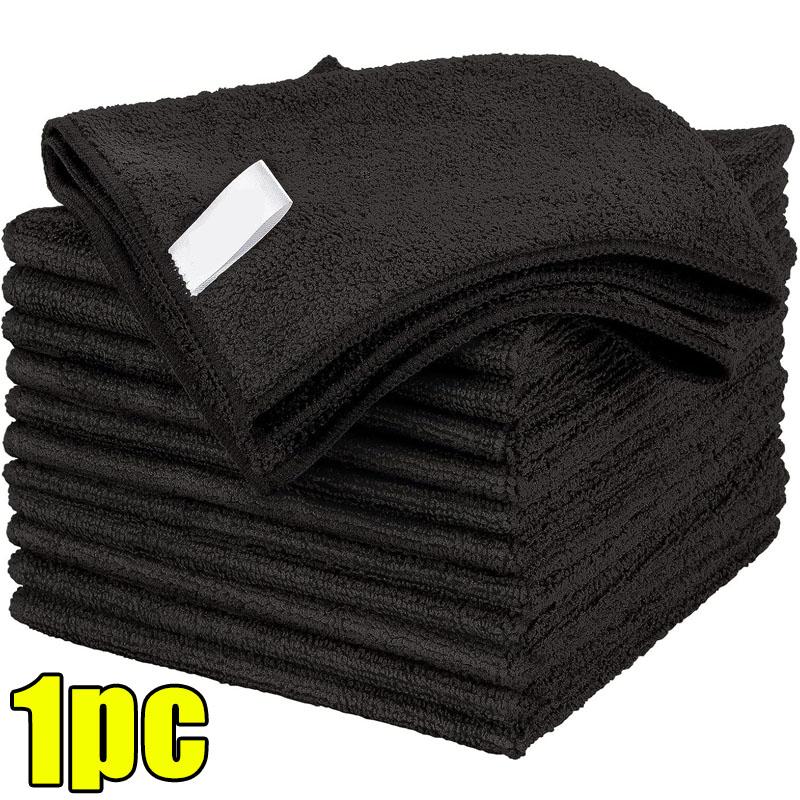 

1/50pcs Thicken Microfiber Car Cleaning Towels Soft Quick Drying Windows Mirrors Wiping Rags Home Double Layer Clean Cloths