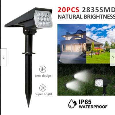 20 Led Güneş Spot Açık Su Geçirmez Enerji Tasarruflu Peyzaj Işık Bahçe Yolu Duvar Lambası