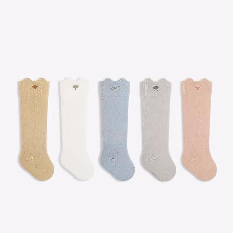 Newborn Baby Long Socks For Girls Boys Cotton Casual Infant Knee High Toddler Sock Spring Autumn Loose Children's Socks 0-8Years