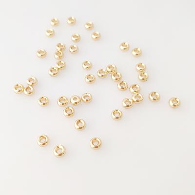 10/20/30pcs Wholesale Spacer Flat Beads Accessories, 18K Gold Plated Separators for Beads Bracelet Necklaces DIY Parts Findings
