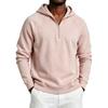 Men's Half Zip Hooded Sweatshirt Color for Winter Casual Wear